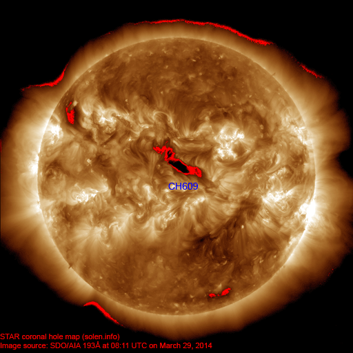 Coronal hole map