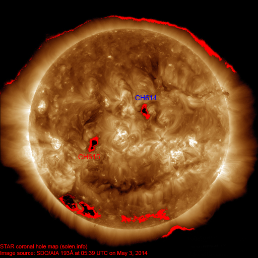 Coronal hole map