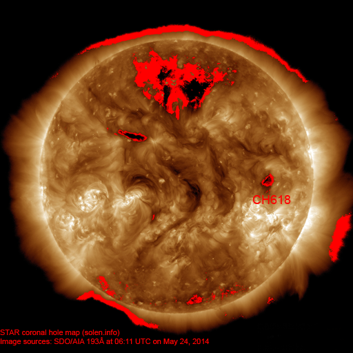 Coronal hole map